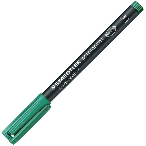  PERMANENTNI OZNAČEVALEC 1-2,5MM RECIKLIRANI LUMOCOLOR STAEDTLER 314-5 ZELENI Slike