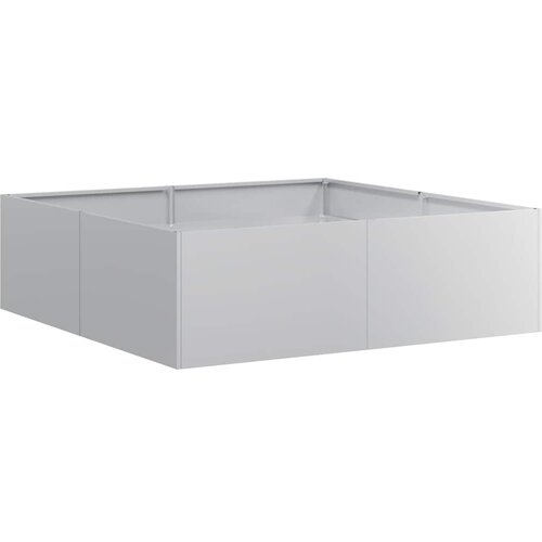 Maison Chic Cvetlični Lonec - Cvetlično korito 100x100x30 cm Pocinkano jeklo, (21789952) Slike