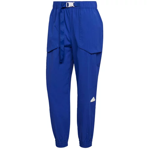 ADIDAS SPORTSWEAR Športne hlače temno modra / bela