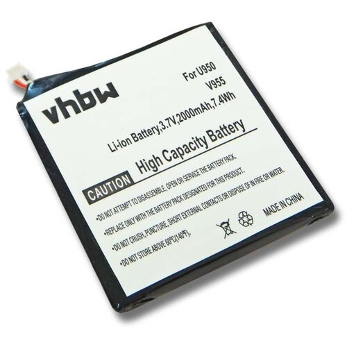 VHBW Baterija za ZTE U950 / V955, 2000 mAh Slike