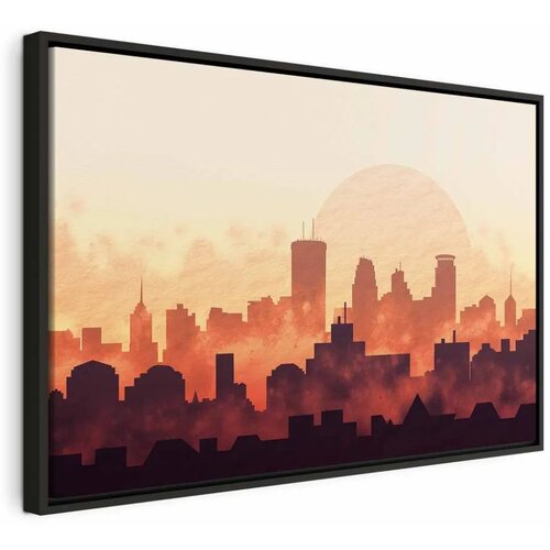  Slika - Heat of the City (1 Part) Wide 60x40 U crnom drvenom okviru Cijene
