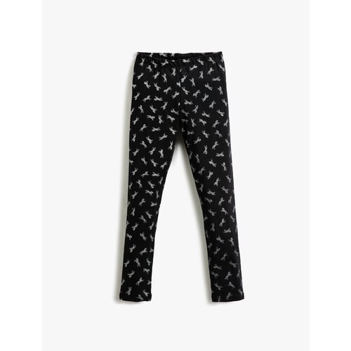 Koton Unicorn Printed Leggings Elastic Waist Slike