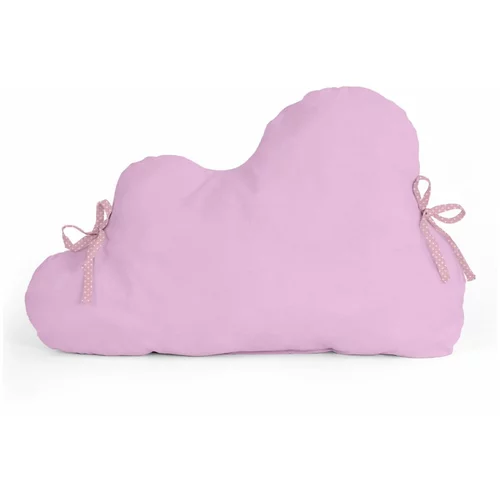 Mr. Fox Svetlo rožnata bombažna zaščitna obroba za otroško posteljico Happy Friday Basic, 60 x 40 cm
