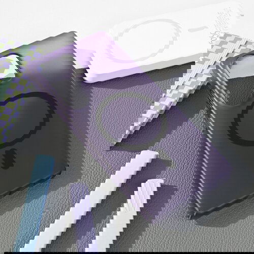  Torbica Magsafe Matte PC za Samsung S938B Galaxy S25 Ultra ljubičasta Slike
