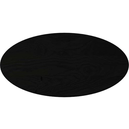 Stolna ploča tamnosmeđa 100x50x4 cm ovalna masivna hrastovina Slike