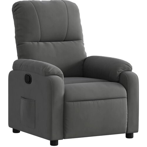 Maison Chic Naslanjač - Relax naslanjač temno siva tkanina iz mikrovlaken, (22061878) Cene