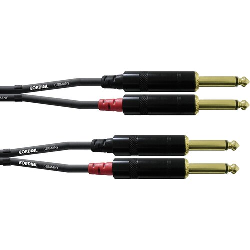 Cordial CFU 1\,5 PP avdio adapterski kabel [2x 6\,3 mm banana mo&scaron;ki konektor - 2x 6\,3 mm banana mo&scaron;ki konektor] 1.50 m črna, (20427834) Cene