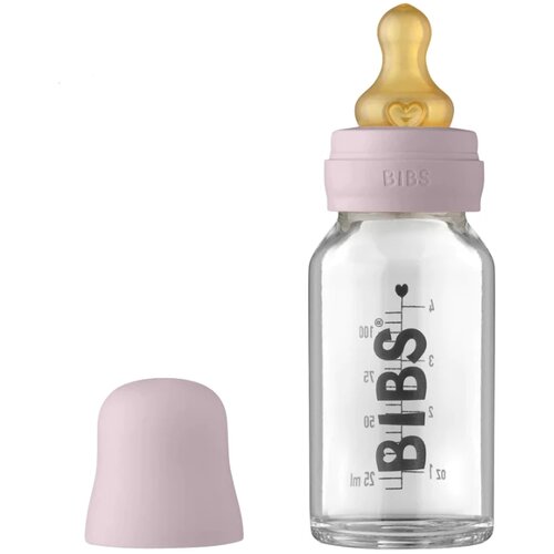Bibs staklena flašica za bebe complete set 110ml, lilac Cene