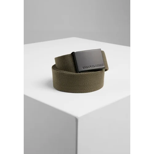 Urban Classics Canvas belts olive/black