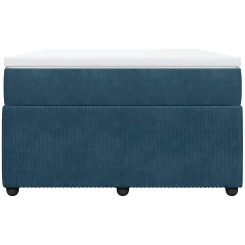 Box spring krevet s madracem tamnoplavi 120 x 200 cm bar&amp;scaron;unasti Slike