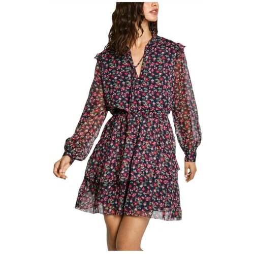 PepeJeans Kratke obleke - Modra Slike