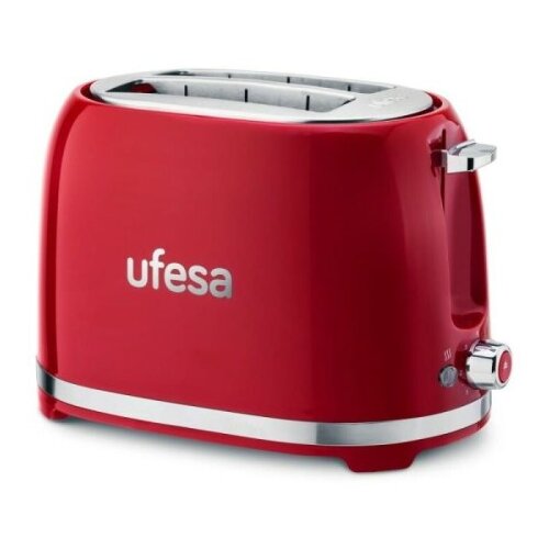 Ufesa Classic PinUp Rdeče-beli opekač kruha z dvema režama 850W Cene