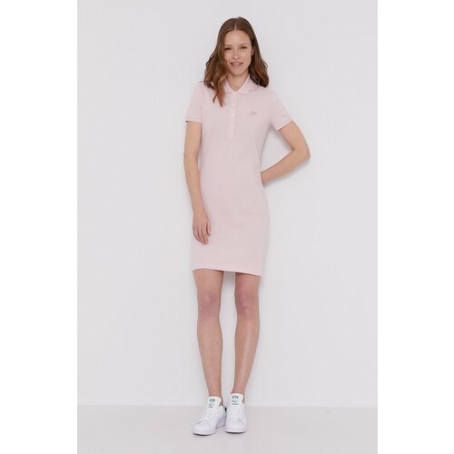 Lacoste Obleka črna barva, Slike