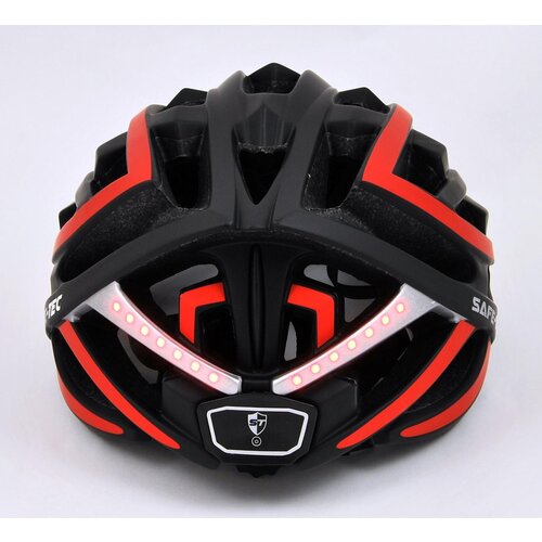 Safe-Tec TYR crna crvena XL (61 cm - 63 cm) Slike
