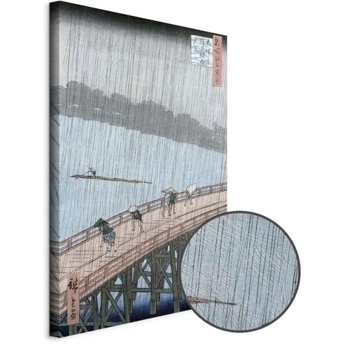  Slika - Utagawa Hiroshige – Sudden Shower over Shin-Ohashi Bridge and Atake 20x30 Premium Print Cene