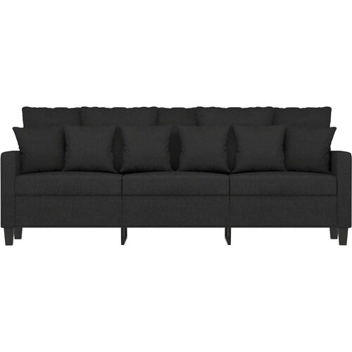  Trosjed od tkanine Crna 180 cm Slike