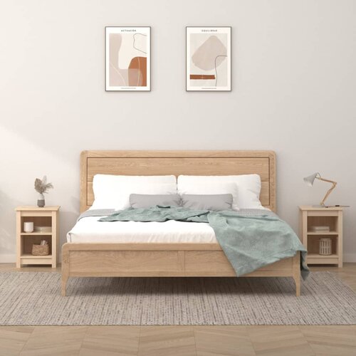 vidaXL Nočna omarica 2 kosa 40x35x55 cm trdna borovina Cene