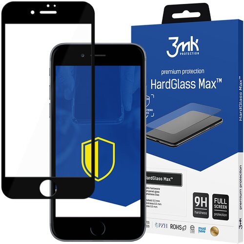 3mk APPLE IPHONE 8 PLUS BLACK - HARDGLASS MAX, (22002122) Slike