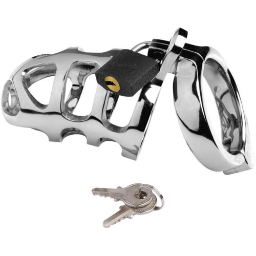 Metal Hard COCK RING RETAIN CAGE Slike