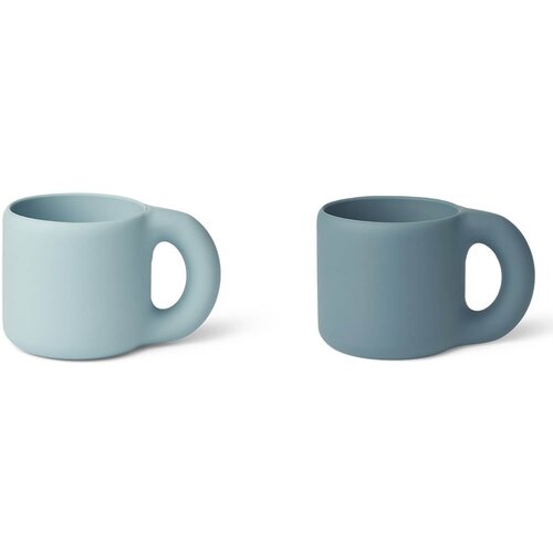 Liewood ostali pripomočki za hranjenje Kylie skodelica 2/1, silikon sea blue, whale blue Cene