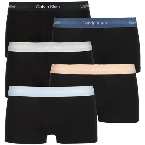 Calvin Klein Jeans Boksarice LOW RISE TRUNK 5PK Črna Slike