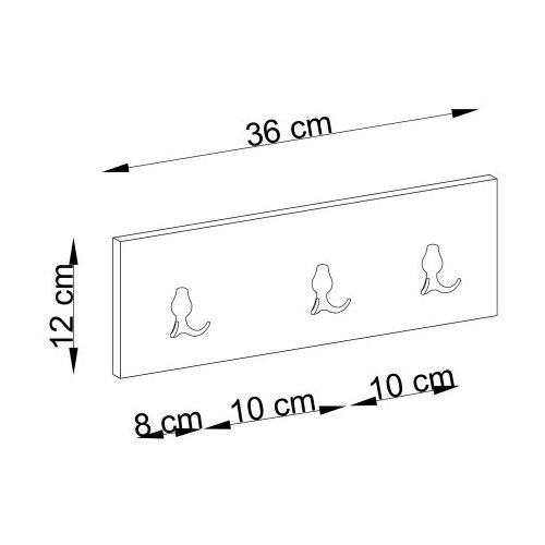 Hanah home čiviluk uclu white Slike