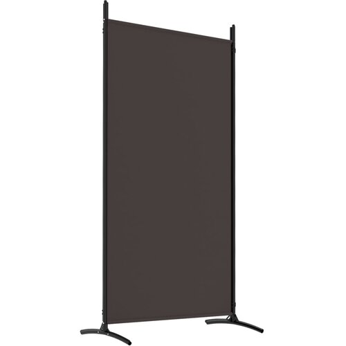  pregrada s 4 panela smeđa 346 x 180 cm od tkanine Slike