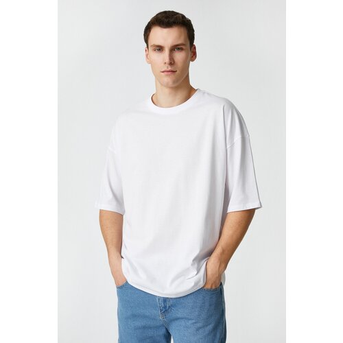 Koton T-Shirt - White - Oversize Slike