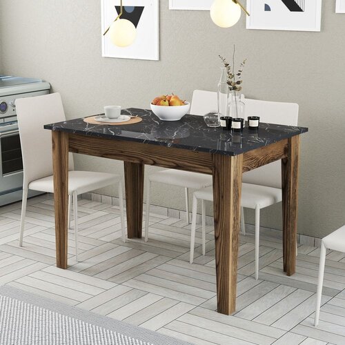 Woody Fashion kuhinjski sto kiev 509 walnut black Cene