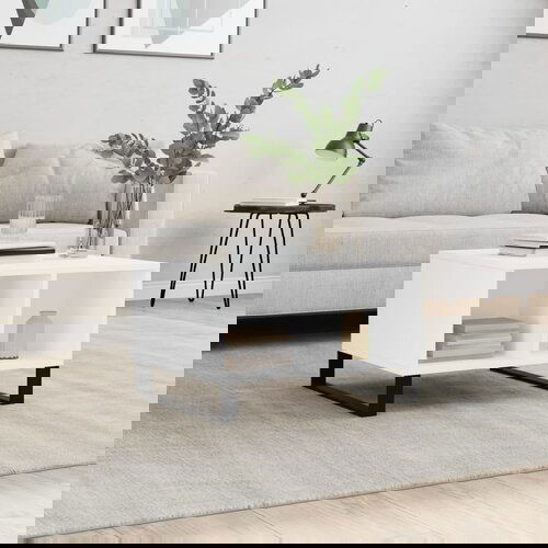 VidaXL Stolić za kavu bijeli 60 x 50 x 36 5 cm od konstruiranog drva Slike