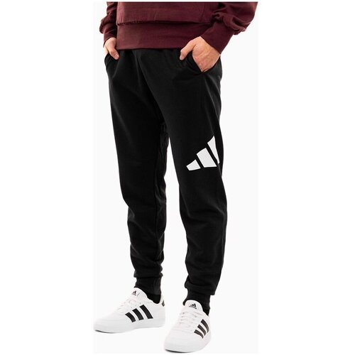 Adidas Lahkotne hlače &amp;amp; Harem hlače Essentials Big Logo French Terry pisana Slike