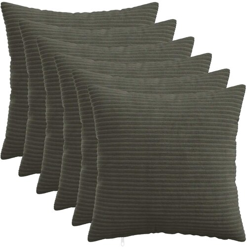  Presvlaka za jastuk 6 pcs HEERLEN Antracit 35 x 35 cm Kord Cene