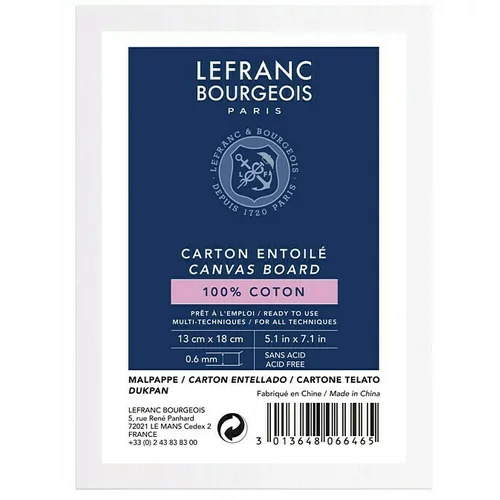 Lefranc & Bourgeois Karton za bojanje Louvre (13 x 18 cm, 280 g/m²)