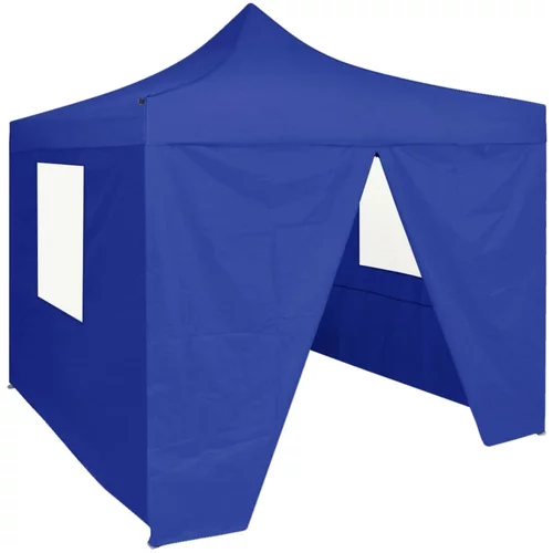 vidaXL profesionalen zložljiv vrtni šotor s 4 stranicami 2x2 m jeklo