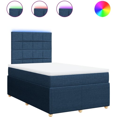 Maison Chic Box spring postelja - Vzmetna postelja z vzmetnico modra 120x190 cm blago SL23730, (21879981) Cene