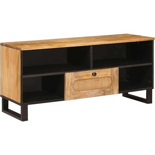 TV ormar s ladicama Smeđa 100 x 33 5 x 46 cm Čvrsto drvo manga Cijene