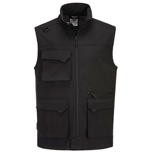 MONSUN Prsluk Softshell /Ripstop MX363 - MX3/ crna Slike