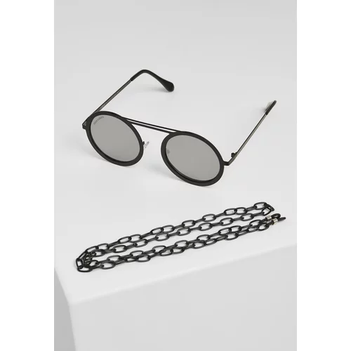 Urban Classics Accessoires 104 Chain sunglasses silver mirror/black