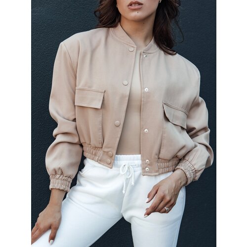DStreet women&amp;#039;s short bomber jacket VERPI beige Slike