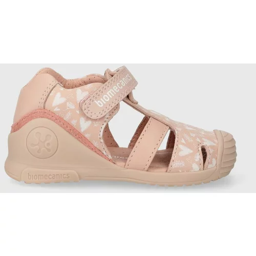Biomecanics Dječje kožne sandale boja: ružičasta