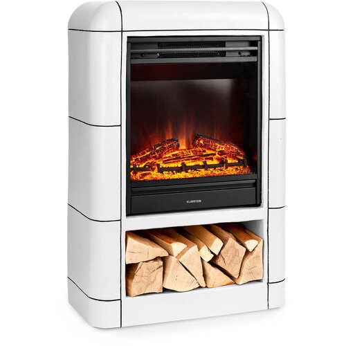 Klarstein Dukono Električni kamin 1800 W LED plamen Časomer Prostor za polena Cene