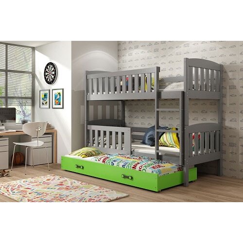 BestBed POGRAD KUBUS 2 200X90 Z DODATNIM LE�I��EM (VE� BARV) - GRAFIT-Zelena Cene