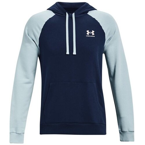 Under Armour Rival Fleece Color Blockhoodie Tamno plava Slike