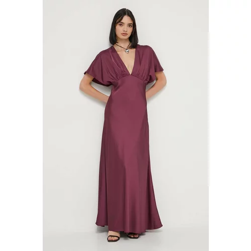 Abercrombie & Fitch Obleka vijolična barva