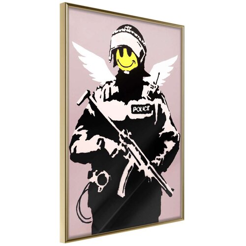  Poster - Banksy: Flying Copper 20x30 Slike