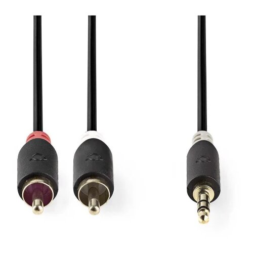 Nedis GOLD AUX Kabel 3.5 mm m - 2x RCA m 10.0 m Cene
