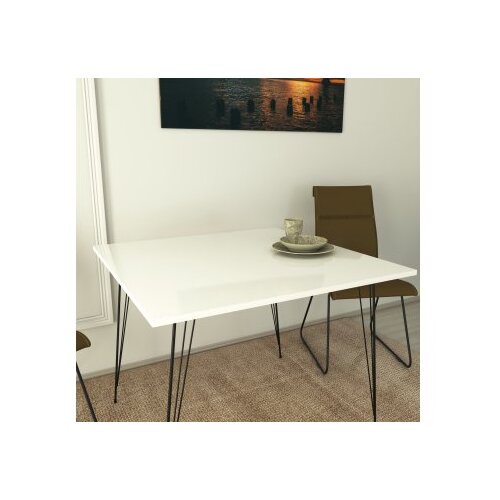 Hanah home Sto Sandalf Square Shiny White Cene