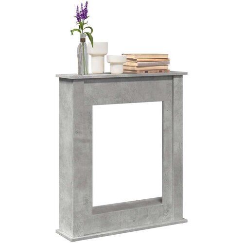 vidaXL Okvir za kamin betonsko siv 75x20x87,5 cm inženirski les Cene