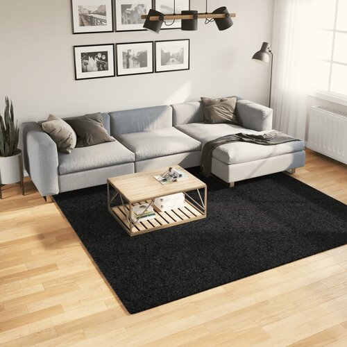  Tepih OVIEDO kratkih vlakana crni 240 x 240 cm Cene