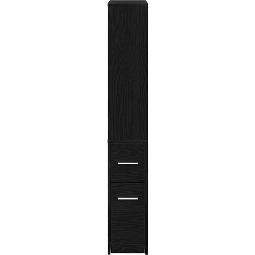  Set namje&amp;scaron;taja za kupaonicu Zidne Crni hrast 22 x 41 x 135 cm Slike